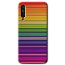 Xiaomi Mi 9 SE Colorful Lines Baskılı Uyumlu Silikon Kılıf