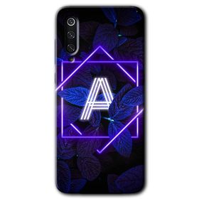 Xiaomi Mi 9 SE Dark Neon Yaprak A Harfi Baskılı Uyumlu Silikon Kılıf