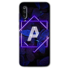 Xiaomi Mi 9 SE Dark Neon Yaprak A Harfi Baskılı Uyumlu Silikon Kılıf