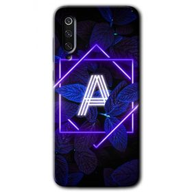 Xiaomi Mi 9 SE Dark Neon Yaprak A Harfi Baskılı Uyumlu Silikon Kılıf