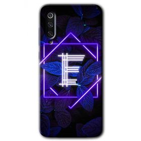 Xiaomi Mi 9 SE Dark Neon Yaprak E Harfi Baskılı Uyumlu Silikon Kılıf