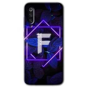 Xiaomi Mi 9 SE Dark Neon Yaprak F Harfi Baskılı Uyumlu Silikon Kılıf