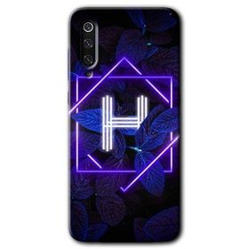 Xiaomi Mi 9 SE Dark Neon Yaprak H Harfi Baskılı Uyumlu Silikon Kılıf