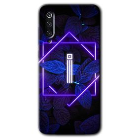 Xiaomi Mi 9 SE Dark Neon Yaprak I Harfi Baskılı Uyumlu Silikon Kılıf