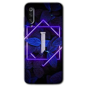 Xiaomi Mi 9 SE Dark Neon Yaprak I Harfi Baskılı Uyumlu Silikon Kılıf