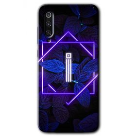Xiaomi Mi 9 SE Dark Neon Yaprak I Harfi Baskılı Uyumlu Silikon Kılıf