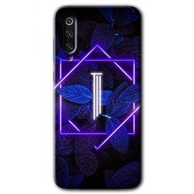 Xiaomi Mi 9 SE Dark Neon Yaprak I Harfi Baskılı Uyumlu Silikon Kılıf
