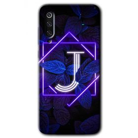 Xiaomi Mi 9 SE Dark Neon Yaprak J Harfi Baskılı Uyumlu Silikon Kılıf