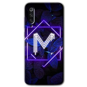 Xiaomi Mi 9 SE Dark Neon Yaprak M Harfi Baskılı Uyumlu Silikon Kılıf