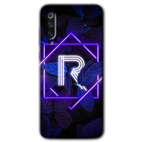 Xiaomi Mi 9 SE Dark Neon Yaprak P Harfi Baskılı Uyumlu Silikon Kılıf