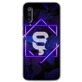 Xiaomi Mi 9 SE Dark Neon Yaprak Ş Harfi Baskılı Uyumlu Silikon Kılıf