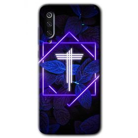 Xiaomi Mi 9 SE Dark Neon Yaprak T Harfi Baskılı Uyumlu Silikon Kılıf