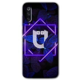 Xiaomi Mi 9 SE Dark Neon Yaprak U Harfi Baskılı Uyumlu Silikon Kılıf