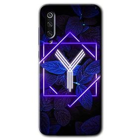 Xiaomi Mi 9 SE Dark Neon Yaprak Y Harfi Baskılı Uyumlu Silikon Kılıf