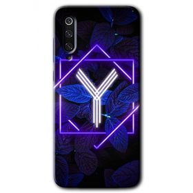 Xiaomi Mi 9 SE Dark Neon Yaprak Y Harfi Baskılı Uyumlu Silikon Kılıf