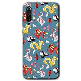Xiaomi Mi 9 SE Funky Dragon Baskılı Uyumlu Silikon Kılıf
