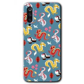 Xiaomi Mi 9 SE Funky Dragon Baskılı Uyumlu Silikon Kılıf