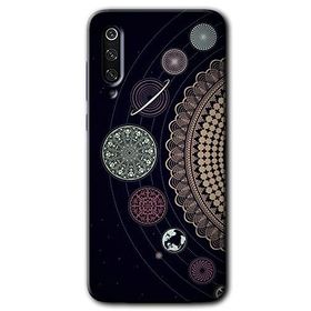 Xiaomi Mi 9 SE Gezegen Döngüsü Baskılı Uyumlu Silikon Kılıf