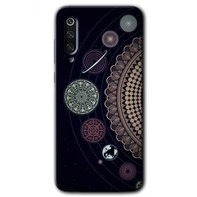 Xiaomi Mi 9 SE Gezegen Döngüsü Baskılı Uyumlu Silikon Kılıf