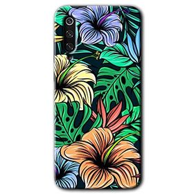 Xiaomi Mi 9 SE Hibiscus Flowers Baskılı Uyumlu Silikon Kılıf