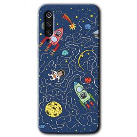 Xiaomi Mi 9 SE Kedi Galaksi Baskılı Uyumlu Silikon Kılıf