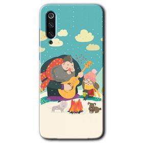 Xiaomi Mi 9 SE Kış Pikniği Baskılı Uyumlu Silikon Kılıf