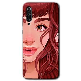 Xiaomi Mi 9 SE Kızıl Kız Baskılı Uyumlu Silikon Kılıf