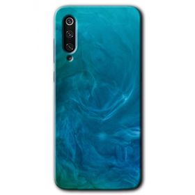 Xiaomi Mi 9 SE Mavi Aura Baskılı Uyumlu Silikon Kılıf