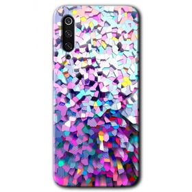 Xiaomi Mi 9 SE Mosaic Fragments Colorfull Baskılı Uyumlu Silikon Kılıf