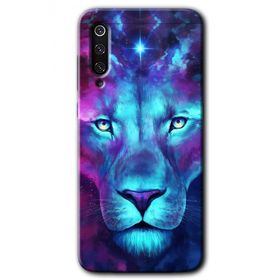 Xiaomi Mi 9 SE Neon Lion Baskılı Uyumlu Silikon Kılıf