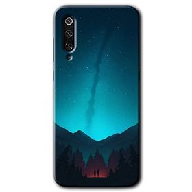 Xiaomi Mi 9 SE Night Fores Mount Baskılı Uyumlu Silikon Kılıf