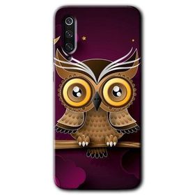 Xiaomi Mi 9 SE Owl Bird Branch Baskılı Uyumlu Silikon Kılıf