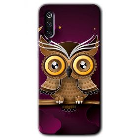 Xiaomi Mi 9 SE Owl Bird Branch Baskılı Uyumlu Silikon Kılıf