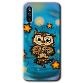 Xiaomi Mi 9 SE Owl Bird Stars Baskılı Uyumlu Silikon Kılıf