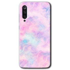 Xiaomi Mi 9 SE Pembe Duman Baskılı Uyumlu Silikon Kılıf