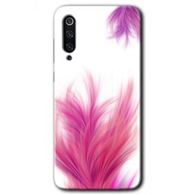 Xiaomi Mi 9 SE Pembe Tüy Baskılı Uyumlu Silikon Kılıf