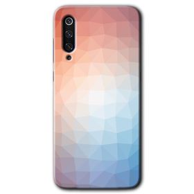 Xiaomi Mi 9 SE Polygon Graident 3 Baskılı Uyumlu Silikon Kılıf