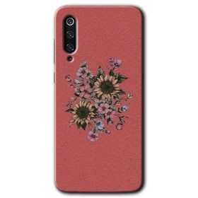 Xiaomi Mi 9 SE Retro Çiçek Baskılı Uyumlu Silikon Kılıf