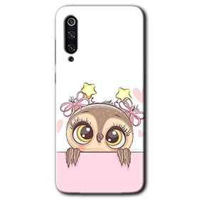 Xiaomi Mi 9 SE Sevimli Baykuş Baskılı Uyumlu Silikon Kılıf