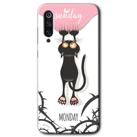 Xiaomi Mi 9 SE Sevimli Kedi 1 Baskılı Uyumlu Silikon Kılıf