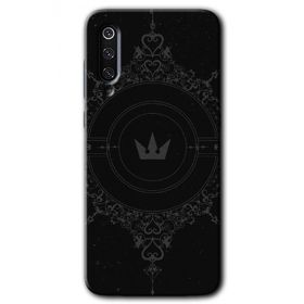 Xiaomi Mi 9 SE Siyah Mandala 1 Baskılı Uyumlu Silikon Kılıf
