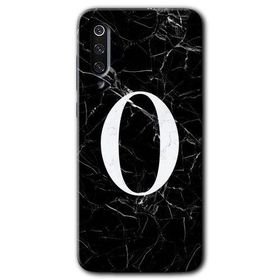 Xiaomi Mi 9 SE Siyah Mermer Desenli Ö Harfi Baskılı Uyumlu Silikon Kılıf