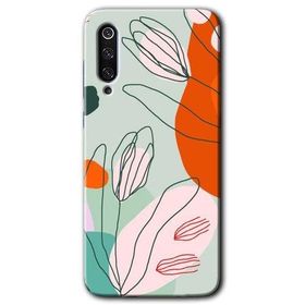 Xiaomi Mi 9 SE Vektör Çiçekler Baskılı Uyumlu Silikon Kılıf