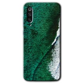 Xiaomi Mi 9 SE Yeşil Okyanus Baskılı Uyumlu Silikon Kılıf