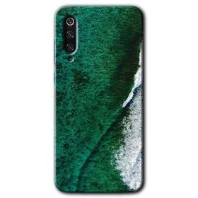Xiaomi Mi 9 SE Yeşil Okyanus Baskılı Uyumlu Silikon Kılıf