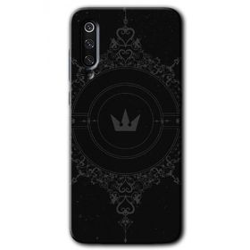 Xiaomi Mi 9 Siyah Mandala 1 Baskılı Uyumlu Silikon Kılıf