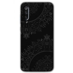 Xiaomi Mi 9 Siyah Mandala Baskılı Uyumlu Silikon Kılıf