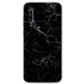 Xiaomi Mi 9 Siyah Mermer Baskılı Uyumlu Silikon Kılıf
