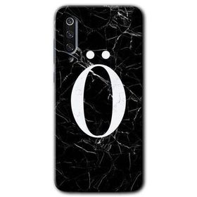 Xiaomi Mi 9 Siyah Mermer Desenli Ö Harfi Baskılı Uyumlu Silikon Kılıf
