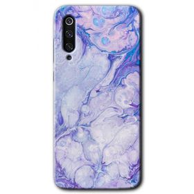 Xiaomi Mi 9 Spots Lilac Baskılı Uyumlu Silikon Kılıf